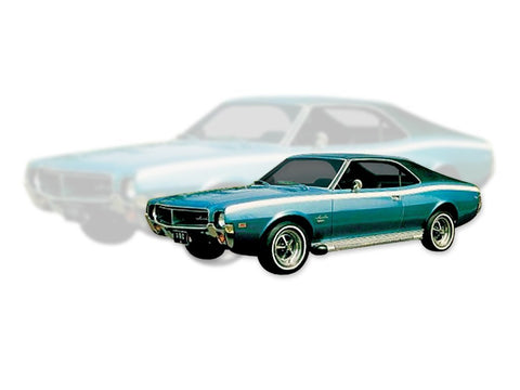 Decal and Stripe Kit, Factory Authorized Reproduction, 1968-69 AMC Javelin (5 Solid Colors) - AMC Lives