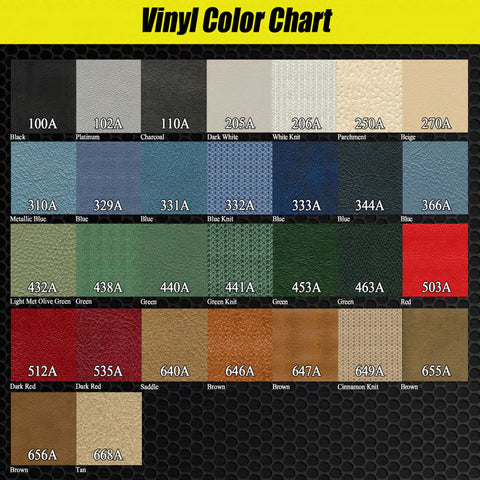 Seat Cover Set, Bucket, 1971 AMC Javelin, Javelin AMX (5 Colors, 2 Grains) - Drop ships in approx. 4 months