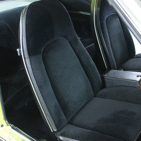 Seat Cover Set, Bucket, Corduroy Cloth, 1971 AMC Javelin, Javelin AMX Cloth (4 Colors) - Drop ships in approx. 4 months
