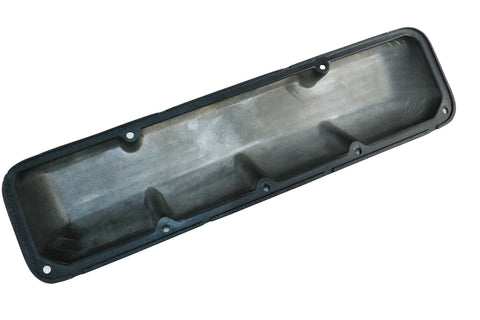 Valve Cover Kit, 290 Logo, Black Wrinkle Aluminum, 1966-69 AMC, Jeep - Allow approximately 2-3 weeks for manufacturing plus shipping