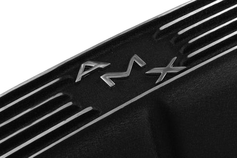 Valve Cover Kit, 68-69 AMX Logo, Finned Black Wrinkle Aluminum, 1968-70 AMC AMX - Allow approximately 2-3 weeks for manufacturing plus shipping