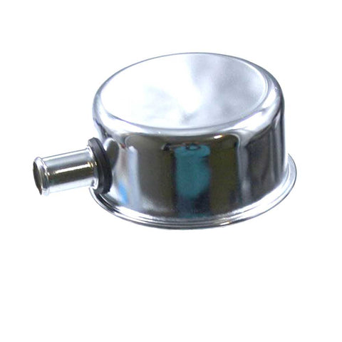 Chrome Breather with Breather Port, 1966-91 AMC, Jeep V-8