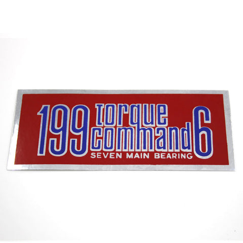 Air Cleaner Decal, 199 Torque Command 6, 1967-70 AMC
