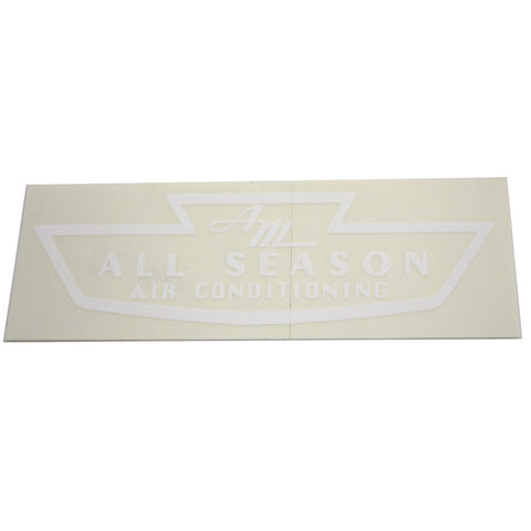 Air Conditioning Decal, All-Season, 1954-64 AMC, Rambler