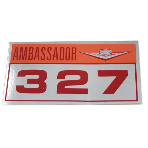 Valve Cover Decal, 1963-64 Rambler Ambassador 327 V8
