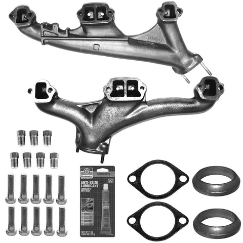 Exhaust Manifold Kit, Dogleg Port & Non-Emissions, 1970-91 AMC V8 - Ships in approx. 4-6 weeks