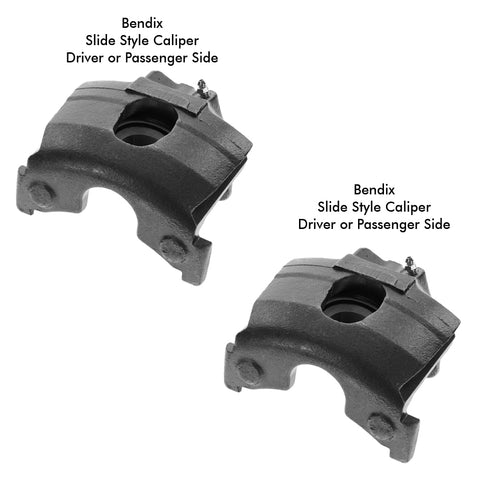 Caliper Set, Front Disc Brake, Bendix Slide Type, 1974-80 AMC, Jeep - Requires Your Cores For Rebuilding (4-6 week turnaround)