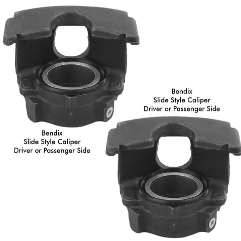 Caliper Set, Front Disc Brake, Bendix Slide Type, 1974-80 AMC, Jeep - Requires Your Cores For Rebuilding (4-6 week turnaround)