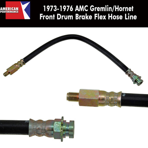 Drum Brake Hose, Front, 1973-76 AMC Gremlin, Hornet