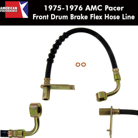 Drum Brake Hose, Front, 1975-76 Pacer