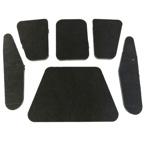 Hood Insulation Pad, 6-Piece, 1966-69 AMC Rambler American
