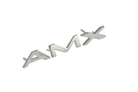 Rear Reflector & Quarter Panel Emblem, "A-M-X" Letter Set, 1968-70 AMC AMX