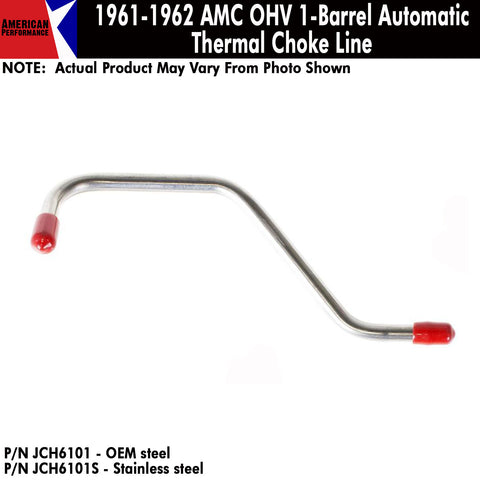 Thermal Choke Line, OHV 1-Barrel Automatic, 1961-63 Rambler (OE Steel or Stainless) - AMC Lives
