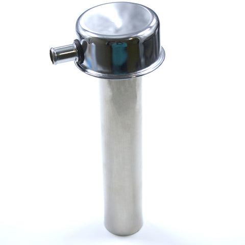 Oil Fill Tube Kit & Breather w/Breather Port, T-304 Polished Stainless Tube & Chrome Breather, 1966-91 AMC, Jeep V-8