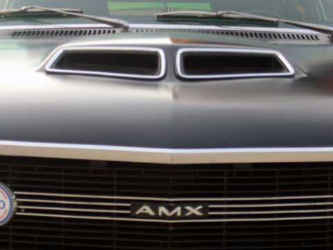 Fiberglass Hood, Bolt-On, Ram Air, 1970 AMC AMX & Javelin - Ships truck freight in approx. 2-4 weeks, freight charges will be invoiced separately