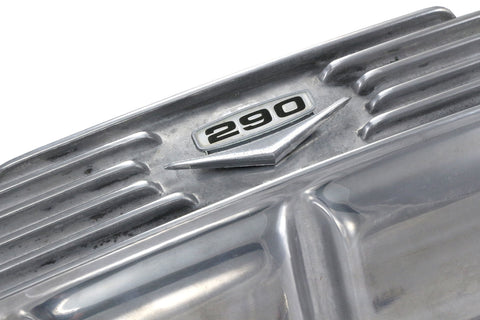 Valve Cover Kit, 290 Logo, Finned Polished Aluminum, 1966-69 AMC, Jeep - Allow approximately 3-4 weeks for manufacturing plus shipping