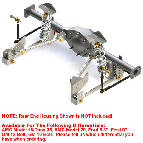 Rear 4-Link Coil-Over Suspension System, 1968-74 AMC Javelin - Drop ships in approx. 4-6 weeks