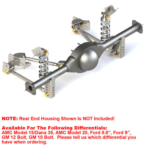 Rear 4-Link Coil-Over Suspension System, 1970-78 AMC Gremlin - Drop ships in approx. 4-6 weeks