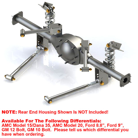 Rear 4-Link Coil-Over Suspension System, 1967-69 AMC Rebel - Drop ships in approx. 4-6 weeks