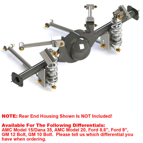 Rear 4-Link Coil-Over Suspension System, 1970-71 AMC Rebel/Rebel Machine - Drop ships in approx. 4-6 weeks