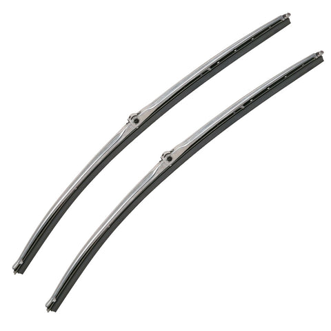 Wiper Blade Set, Silver 18", 1968-70 AMX, 1978-83 Concord, 1980-88 Eagle, 1970-78 Gremlin, 1970-77 Hornet, 1968-74 Javelin, 1965-67 Marlin, 1975-80 Pacer, 1979-83 Spirit