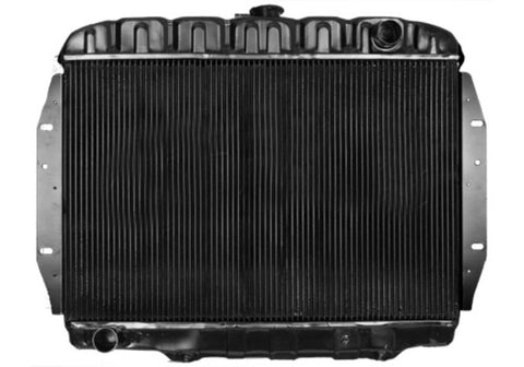 Radiator, Copper Brass, 3-Row Desert Cooler w/4-Row Capacity, OE Style Fit, 1968-71 AMC Javelin, Javelin AMX V-8, Inline 6 - American Performance Products, Inc.