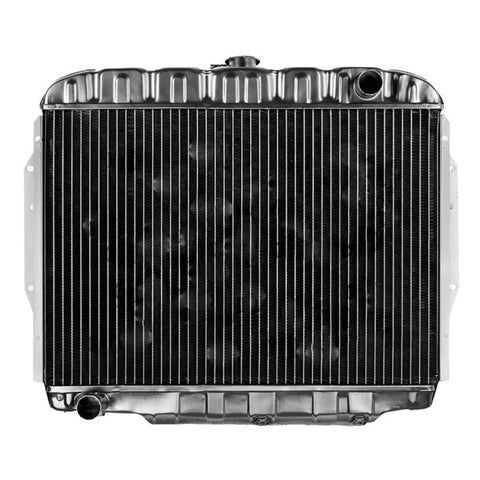 Radiator, Copper Brass, 3-Row Desert Cooler w/4-Row Capacity, OE Style Fit, 1972-76 AMC V-8 Ambassador, Gremlin, Hornet - Drop ships in approx. 4-6 weeks