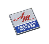 Deck Lid Emblem, "American Motors", Red, Blue, Silver, 1968-early 70 AMC Cars