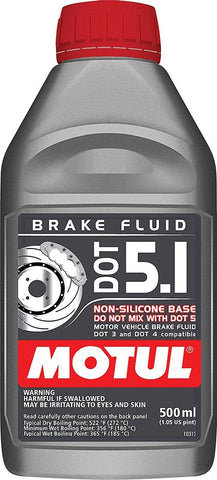Brake Fluid, Motul DOT 5.1, 1 Pint Bottle (2 Bottles Required) - AMC Lives