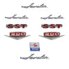 Emblem Kit, Complete Exterior, 1968 AMC Javelin SST 290 V-8 - AMC Lives