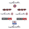 Emblem Kit, Complete Exterior, 1969 AMC Javelin SST 343 - AMC Lives