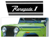 Decal and Stripe Kit, Factory Authorized Reproduction, 1970 AMC Jeep Renegade (2 Colors)