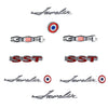 Emblem Kit, Complete Exterior, 1972 AMC Javelin SST 304 - AMC Lives