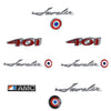 Emblem Kit, Complete Exterior, 1973 AMC Javelin SST 401 - AMC Lives