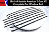 Window Felt/Beltline Weatherstrip Kit, 1964-69 Rambler American, Rogue, 2-Door Hardtop - AMC Lives