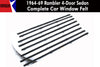 Window Felt/Beltline Weatherstrip Kit, 1964-69 Rambler American & 1963-66 Classic, 4-Door Sedan - AMC Lives