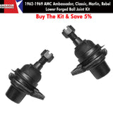 Ball Joint Kit, Lower, Forged, 1962-69 AMC Ambassador, Classic, Marlin, Rebel- Limited Lifetime Warranty