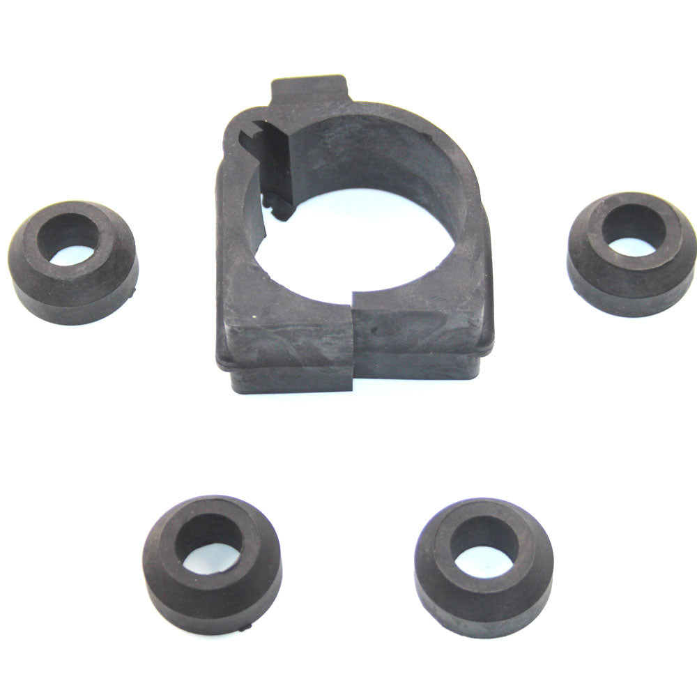 Rack and Pinion Mounting Bushings, Unique Graphite Rubber, 5Piece Kit