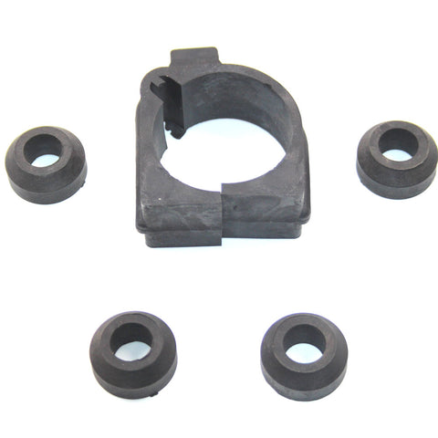 Rack and Pinion Mounting Bushings, Unique Graphite Rubber, 5-Piece Kit, 1975-80 AMC Pacer
