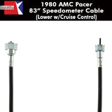 Speedometer Cable, 83" Lower w/Cruise Control, 1980 AMC Pacer