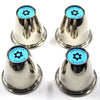 Machine Wheel Center Cap & Emblem Kit, Set of 4, 1970 AMC Rebel Machine, 1970-72 Ambassador, 1971-72 Javelin AMX, 1971-72 Matador