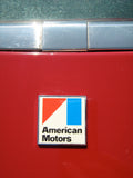 Deck Lid Emblem, "American Motors", Stick-On, Red, White, and Blue, 1970 Late-71 AMC