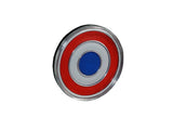 Grille Emblem, Bullseye, 1 5/8" x 1 5/8", Red, White, and Blue, 1968 Late-69 AMC Javelin