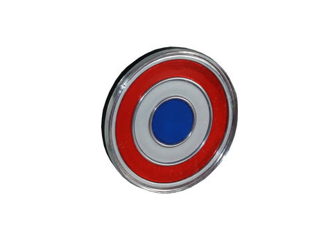 Grille Emblem, Bullseye, 1 5/8" x 1 5/8", Red, White, and Blue, 1968 Late-69 AMC Javelin - American Performance Products, Inc.