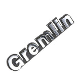 Hood, Quarter Panel, Rear Emblem, "Gremlin", 4", 1974-76 Gremlin (1 Required)