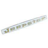 Fender & Hood Emblem, "Jeepster", Gold, 1966-71 Jeepster Commando (3 Required)