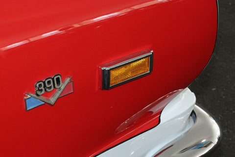 Fender Emblem, "390 V-8", Red, White, & Blue, 1968-69 AMC (2 Required)