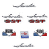 Emblem Kit, Complete Exterior, 1968 AMC Javelin SST 390 V-8 - AMC Lives