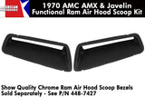 Fiberglass Hood Scoop Kit, Functional Ram Air, 1970 AMC Javelin, AMX