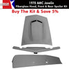 Fiberglass Ram Air Hood, Group 19 Style Front & Mark Donohue Style Rear Spoiler Kit, 1970 AMC Javelin - AMC Lives